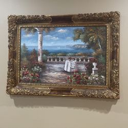 Heavy antique wall picture