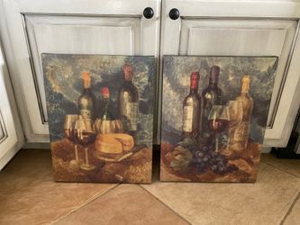 Canvas wine pictures
