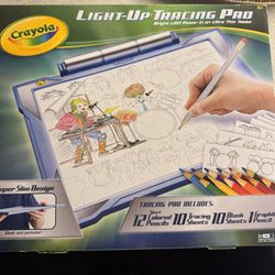 Crayola Light-up Tracing Art Pad Coloring Board Light Up LED Slim Portable