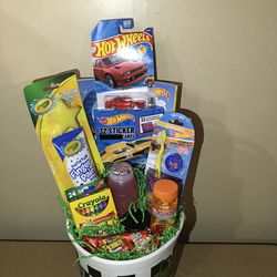 Boys HotWheels Easter Basket