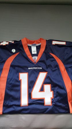 BRIAN GRIESE Denver Broncos #14 Reebok NFL Stitched Blue jersey size 48 Brand New!