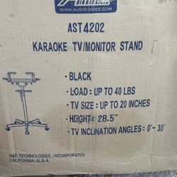 Karaoke stand that fix a display TV