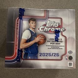 2025 Topps Chrome Jumbo Hobby Box
