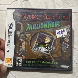 Mystery Case Files Millionheir Nintendo DS