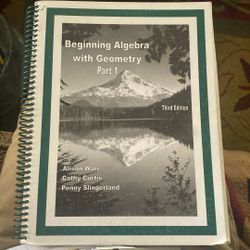 Beginning Algebra W/geometry