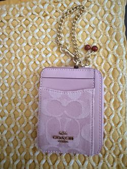 Coach Pink Denim Wallet