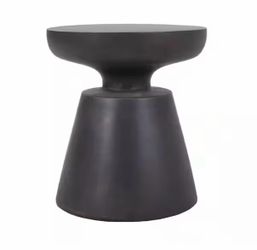Olcott Antique Copper Stone Outdoor Patio Side Table