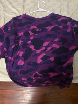 Purple camo bape shirt