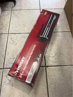 HUSKY -  24 in. Tile Cutter with Tungsten Carbide Blade and Adjustable Gauge