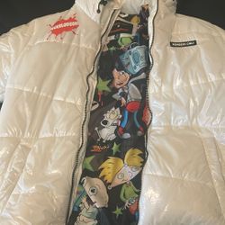 All White Members Puff Jacket 
