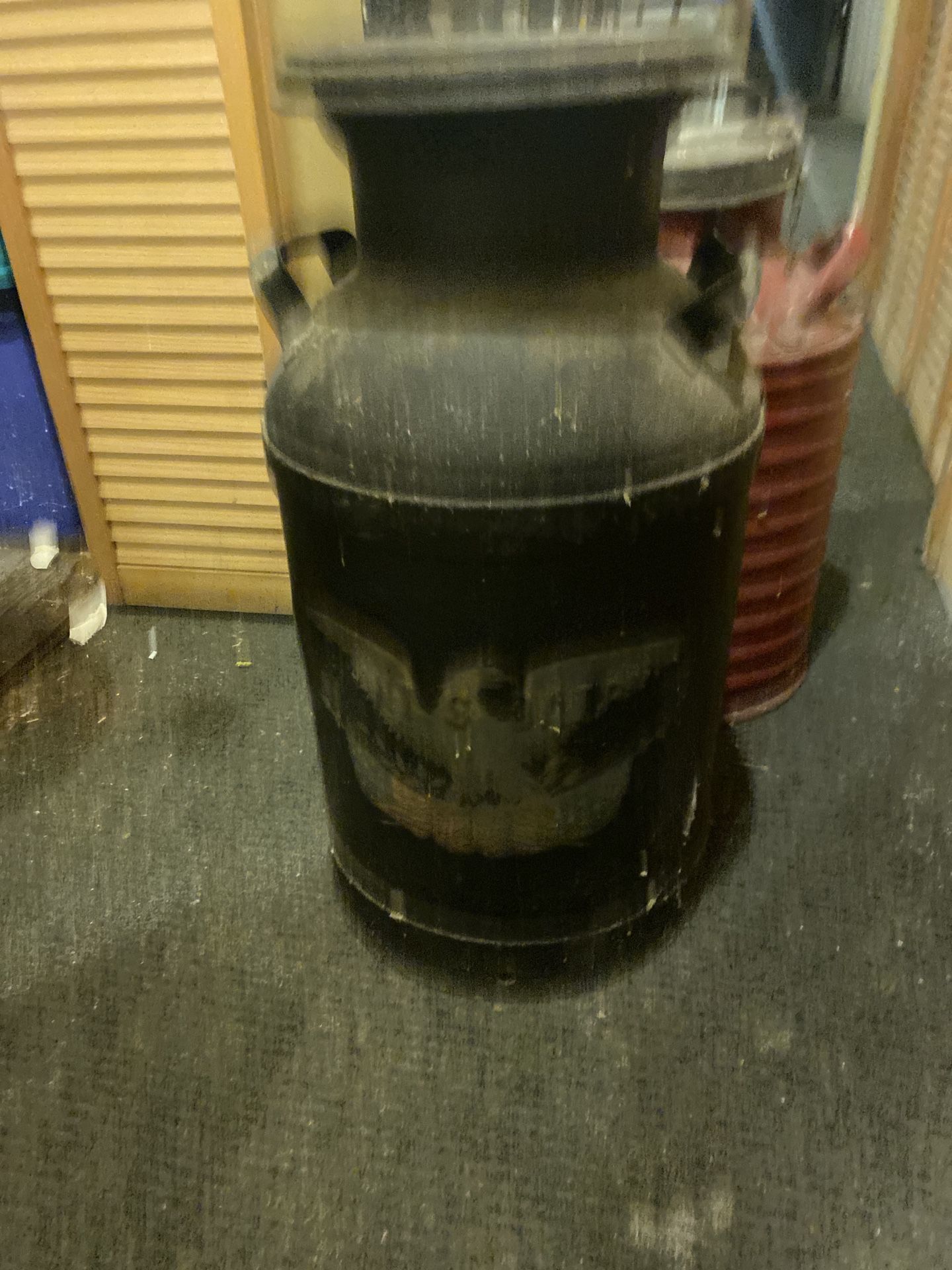 Antique Metal Milk Jugs