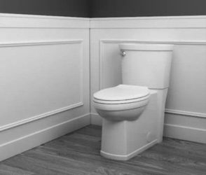 American Standard Cadet 3 Decor Tall Height 2-Piece 1.28 GPF Single Flush Elongated Toilet with Seat in White, Seat Included