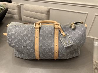 Louis Vuitton Monogram Denim Keepall Bandouliere