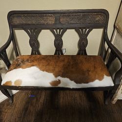 Beautiful Cowhide Bench,Rocker,and Chair
