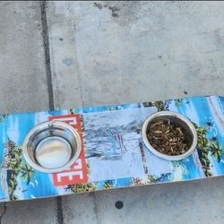 Skateboard Dog/cat Bowls