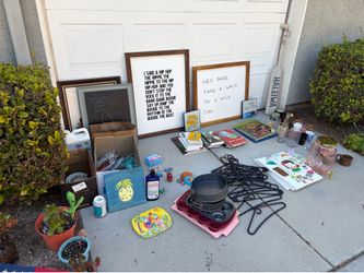 Moving Sale Free Plants Art Dishes Kitchen Random