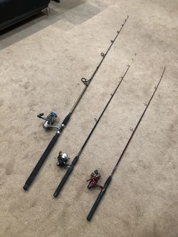Fishing Time! 3 fishing poles: as a set all three for $125 or purchase separately see description - firm on prices