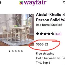 Beautiful Farmhouse Dining Table Set New 