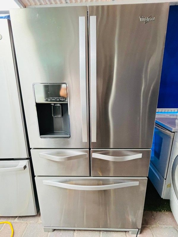 Beaitiful Stainless Steel Whirlpool French Style refrigerstor with 5 doors
