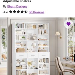 Open box White Bookcase 48’