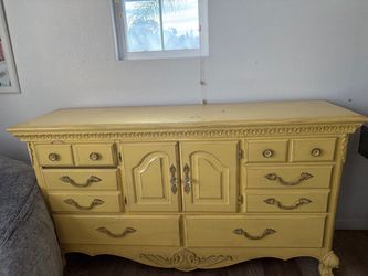 Yellow dresser