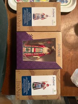 3 Jim shore Xmas ornaments.