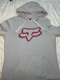 White unisex fox hoodie (Size Medium)