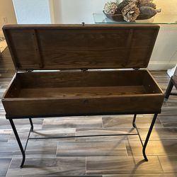 Side table 38”x12x28 H