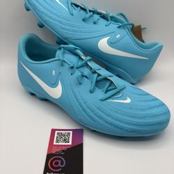 New Nike Phantom GX Club FG MG Soccer Cleats Mens Size 11.5 Blue Fury