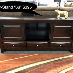 Brand New Solid Tv- Stand “68”