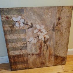 Pier 1 Orchid Blooms Canvas Wall Decor 