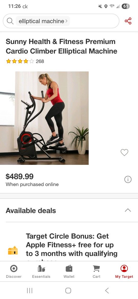Stair Climber and Elliptical Combo - $120