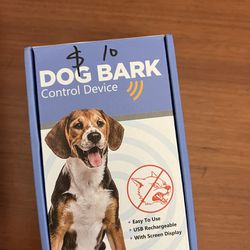 New In Box, Dog Bark Control Device