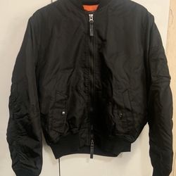 Brand new Black Bomber Jacket (Size: Small)- $60