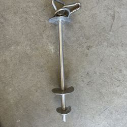 Dog Tie Out Stake,360° Swivel Dog Run Stake - Stainless Steel Stake for up to 200 lbs