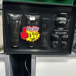 Brand New Moschino Gift Set Cologne Perfume For Men 4pcs $99