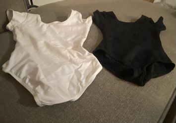 White and black leotard