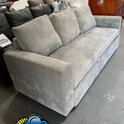 Grey Sofa Couch New Big Convertible Bed