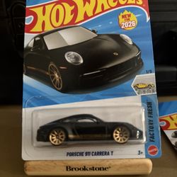 Hot Wheels Porsche 911 Carrera T (Black)