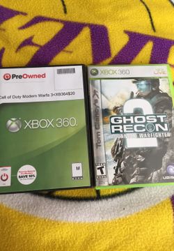 Call of duty modern warfa 3& Ghost Recon XBOX 360