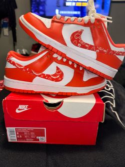 Nike Dunk Low”Paisley Orange” Size 6.5M/8W