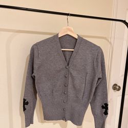 Chrom Heart Crop Cardigan Open Front 