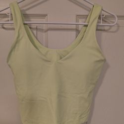 Lululemon Tank Light Yellow/Green Size M