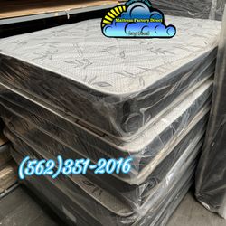 Black Bamboo Queen Mattress And Boxspring Bed Set Nuevo Cama 