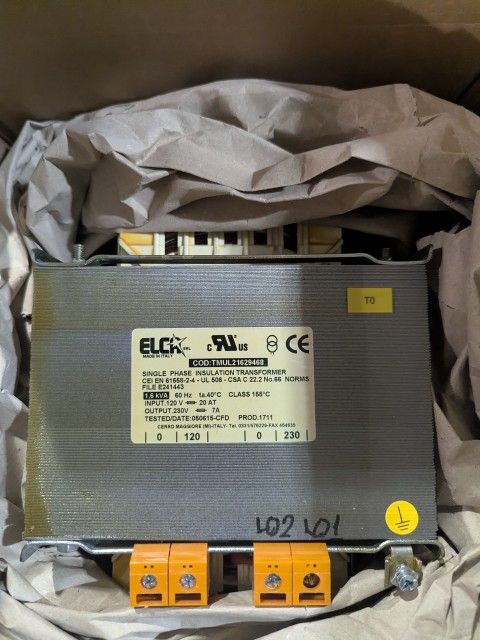 ELCA Single Phase insulation Transformer