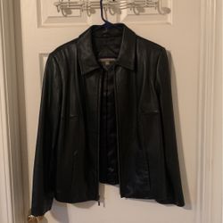 Genuine Leather Jacket - Valerie Stevens