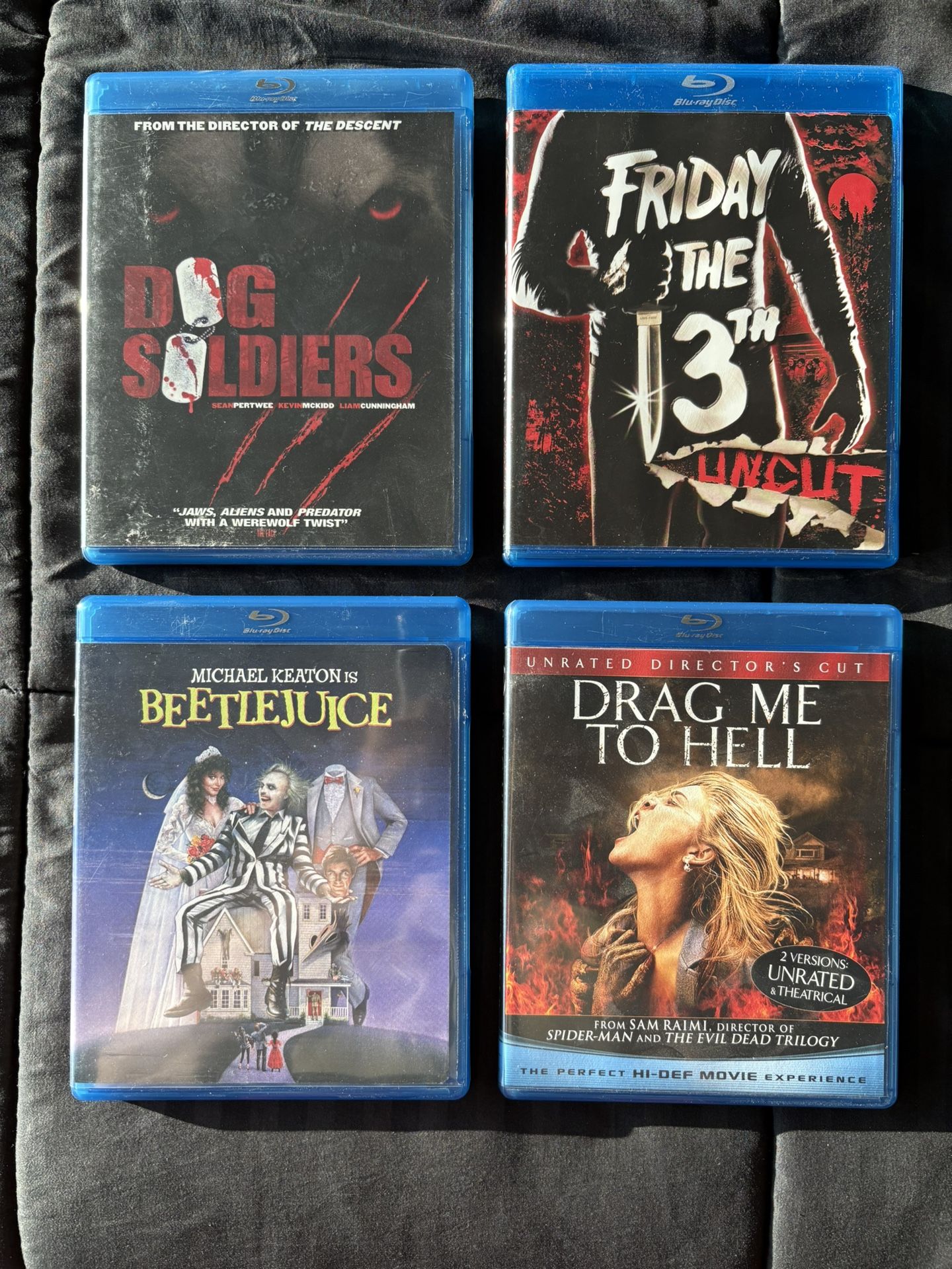 Blu Ray - 4 Horror Films (Used In Great Condition)