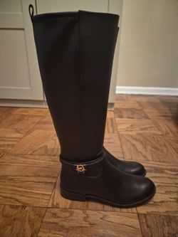 Michael Kors Black Knee-High Riding Boots