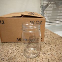 Canning Jars - New Case (12) Of 16 Oz Regular Mouth Canning Jars - 66 Cases Available