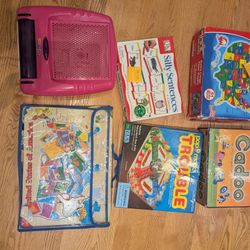 Misfit toys: missing 1- 4 pieces each, replacement parts or make your own replacements! Melissa Doug, Lite Brite, Map Puzzle, Trouble, Silly Sentences